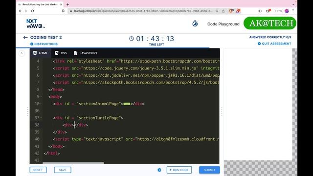 Coding Test 2 | Static Website Mock Tests | HTML & CSS | CCBP | NXT WAVE смотреть онлайн