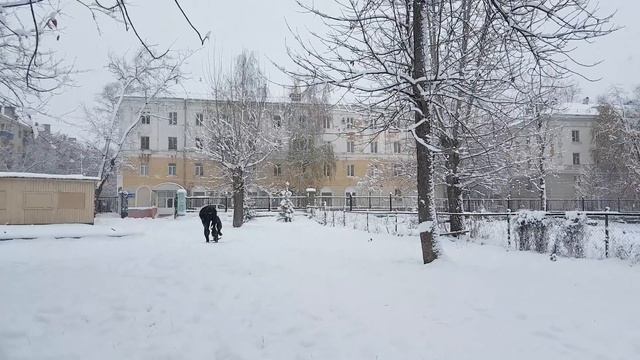 Моноколесо и свежий мокрый снег | EUC and fresh wet snow смотреть онлайн