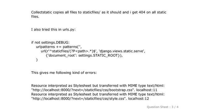 Django : Django: serving static file on debug=false смотреть онлайн