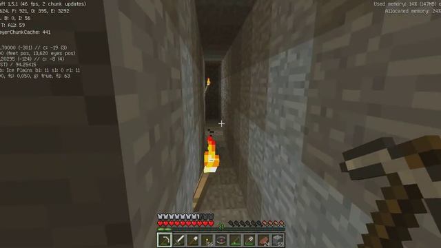 Minecraft - добыча алмазов