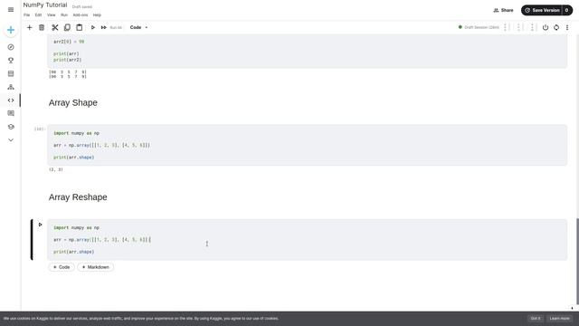 NumPy Tutorial #7: Array Reshape смотреть онлайн