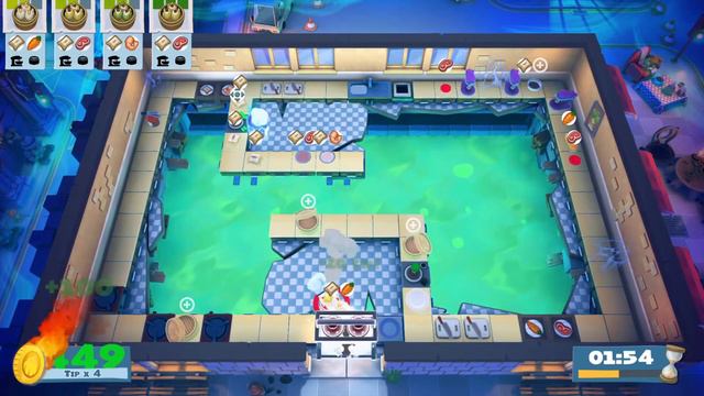 Hangry Horde DLC - 4 Stars On Kevin 2 Online Coop (Overcooked 2)