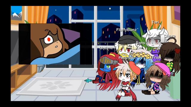 Undertale react to ??? // part 1? // gacha life // kinda lazy?... смотреть онлайн