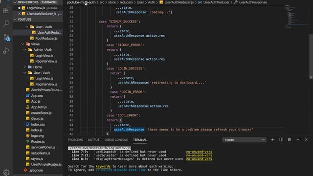 Laravel Lumen & React Redux Role Based Authorization(12)-User Login смотреть онлайн