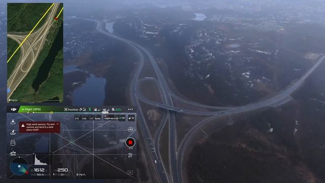 Дальность полёта DJI Mavic 2 ZOOM. Наработка сценария съёмки буровых в акватории в плохих условиях