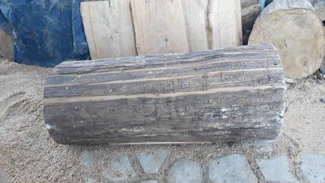 Пилорама ручная,из одной бензопилы.MS-260 .sawing oak смотреть онлайн