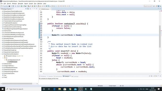 How to search an element in a Singly Linked List in Java || Data Structure and Algorithm смотреть онлайн