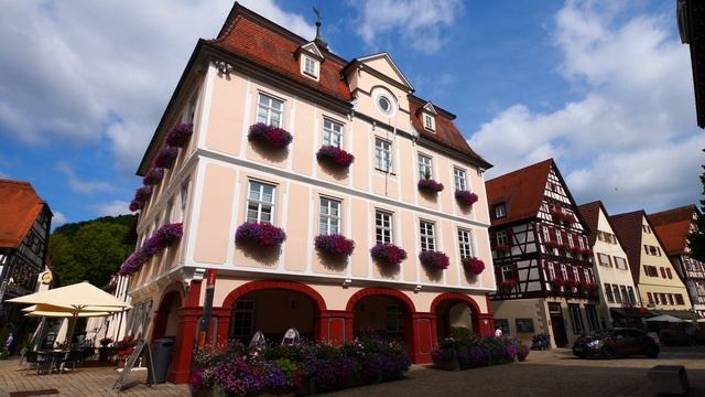 Nagold, Sehenswürdigkeiten der Stadt im Nordschwarzwald - 4k смотреть онлайн