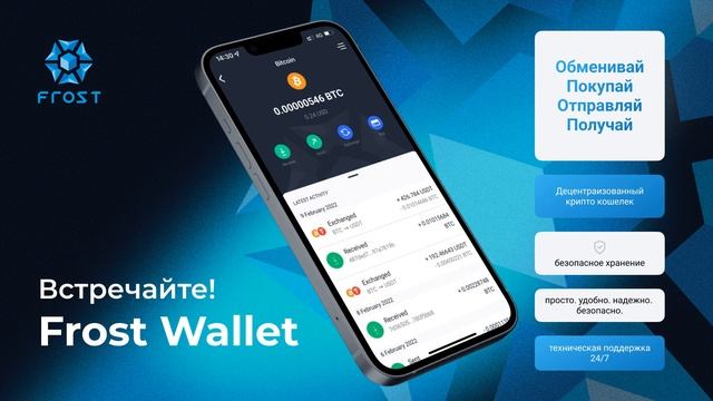 Frost Wallet / Frost кошелек для криптовалют / Децентрализованный