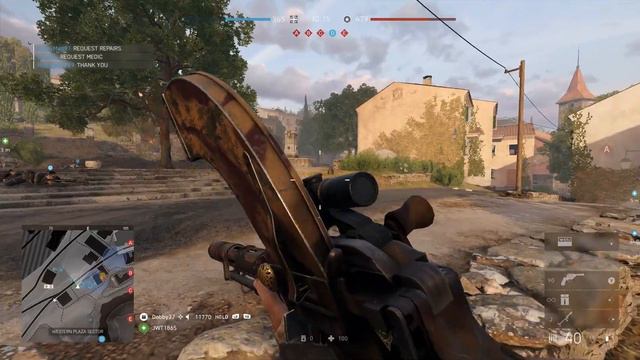 Battlefield 5: NEW Valentine's Day Skin Madsen MG Conquest Gameplay (No Commentary) смотреть онлайн