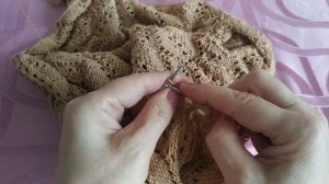 Горловина "Лодочка".Вязание снизу.