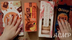 АСМР Шоколадки, зефирки и шоколадные чипсики ? ASMR тихий голос