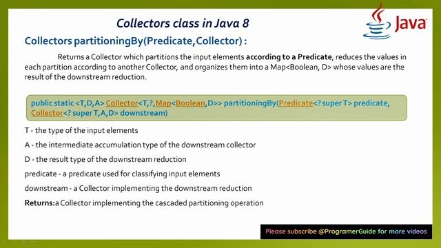 11.4 Collectors class PartitioningBy Method | PartitioningBy Method in java 8 with examples смотреть онлайн