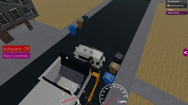 Picking up garbage cans in Roblox. Garbage Truck Sim. Phoenix, AZ смотреть онлайн