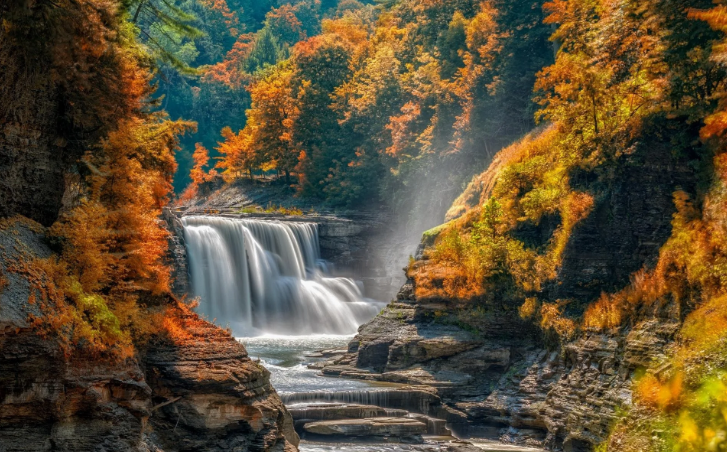 Потрясающий лесной водопад. Успокаивающий белый шум ✦ Звуки Природы Для Сна ✦ Sounds Of The Forest смотреть онлайн