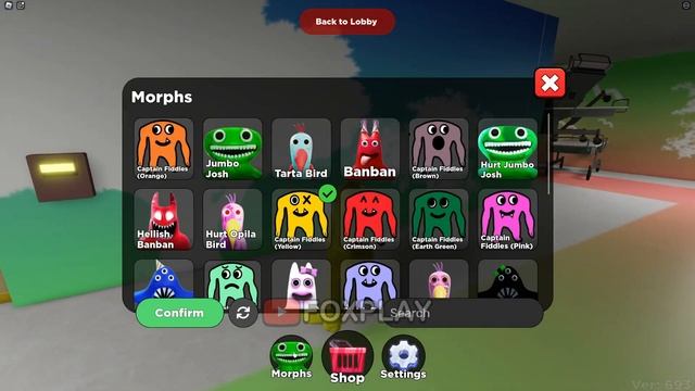 Garten of Banban: OFFICIAL Roleplay - All Captain Fiddles Morphs (Roblox RP Showcase) смотреть онлайн