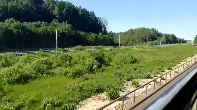 ЭД9М-0140. Вечный ремонт путей. Перегон Челма-Токари. смотреть онлайн
