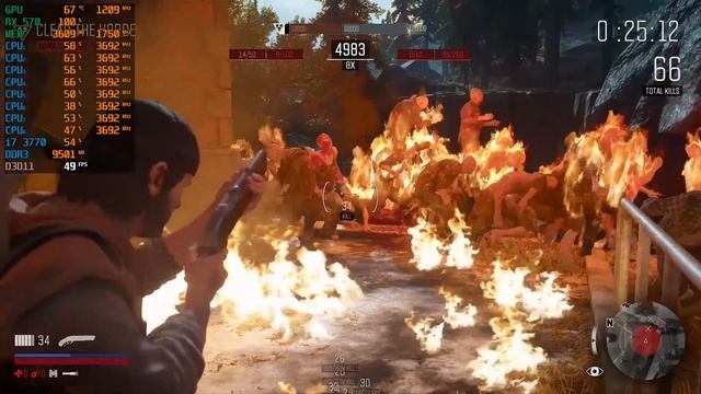 Days Gone (Horde Fight) - RX 570 - I7 3770 смотреть онлайн