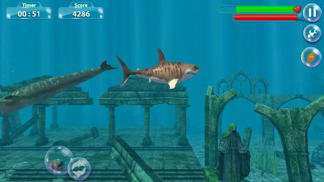 Shark Simulator Megalodon Android Gameplay #3 смотреть онлайн