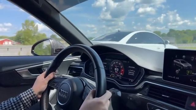 B9 Audi S4 Stage 2 vs C7.5 S6 stage 1! Close Race!! смотреть онлайн