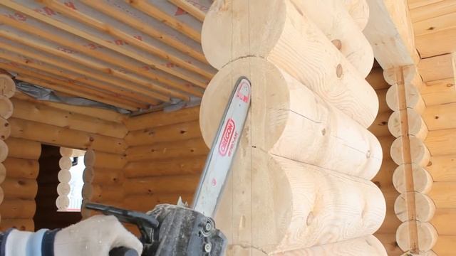 Установка дверей в срубе. Часть 1 смотреть онлайн