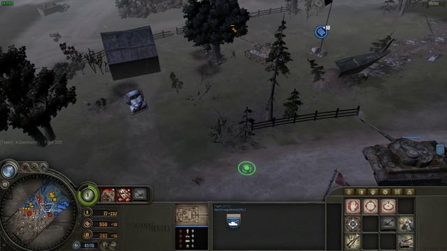 COH1- europe at war mod - Blitz vs huge infanterie spam with kubelmann смотреть онлайн