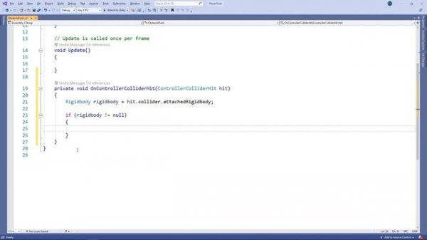 Push Obstacles Using a Character Controller (Unity Tutorial)