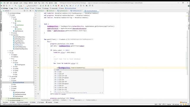 287 Insert Task From API To Room Database смотреть онлайн