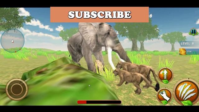 Wild Lion Simulator Games - Animal Games | Wild Animals Games | Cheetah, Elephant Games | Lion Game смотреть онлайн