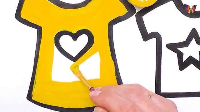 Как нарисовать и раскрасить одежду. Раскраски своими руками без принтера. Рисуем вместе с ребенком смотреть онлайн