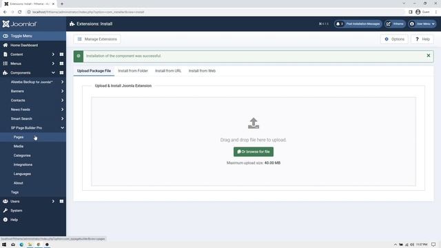 Page Builder Import Page - Joomla 4 | frtheme смотреть онлайн