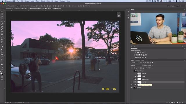 How to create a Film Camera Look in Photoshop CC Tutorial смотреть онлайн