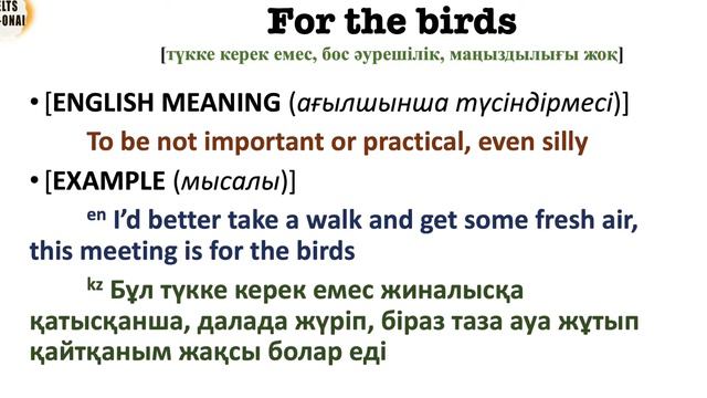 Useful Idioms [part-2] | Ағылшын тілінен керекті 5 идиома [2-бөлім] | Идиомы на английском