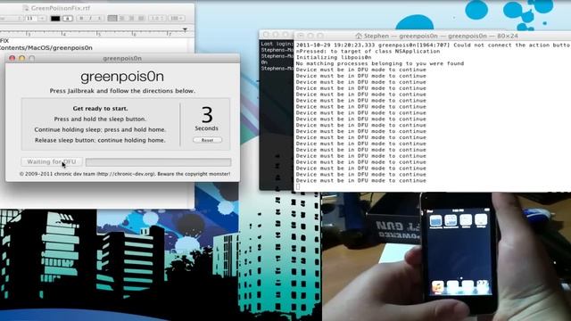 How to fix greenpois0n if failed :( keeps happening. (untethered jailbreak) смотреть онлайн