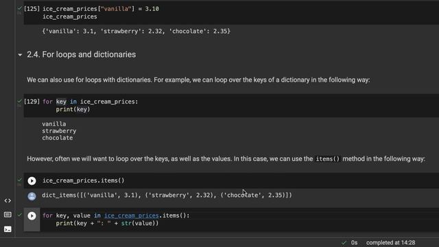 Dictionaries - For loops - Python смотреть онлайн