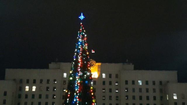 Центральная елка в Могилеве 2022год смотреть онлайн
