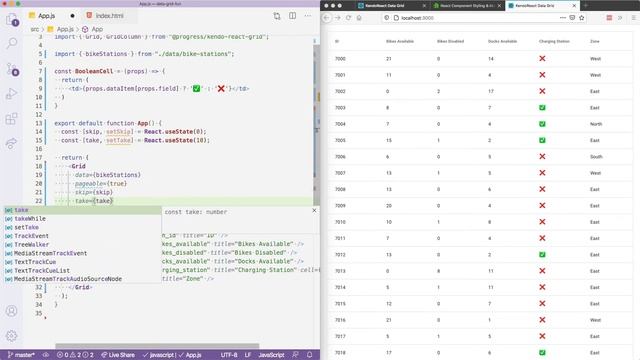 How to Implement a React Data Grid – Getting Started with the KendoReact Grid смотреть онлайн