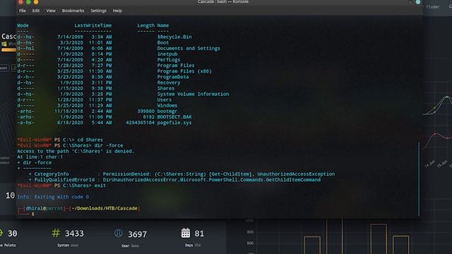 Cascade - HackTheBox смотреть онлайн