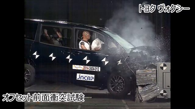 JNCAP - Toyota VOXY ZS / NOAH / ESQUIRE - offset frontal crash test - 5 star safety rating смотреть онлайн
