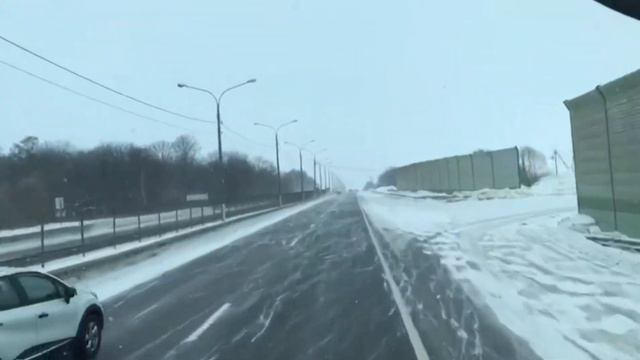 Внимание!!! М4 Дон частично закрыт! гололёд,снег!!! #м4 #м4дон