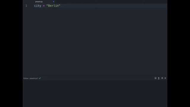 Using variables to store values and use them at a later time in Python. смотреть онлайн