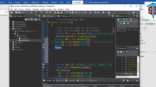 Menu in Java |Urdu смотреть онлайн