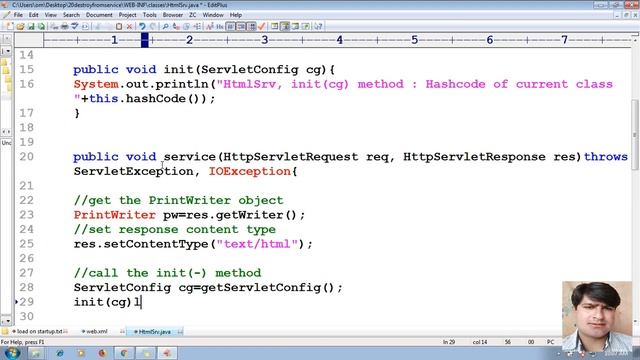65 What happen when init life cycle method is called from service method | Adv Java Servlet Tutoria смотреть онлайн