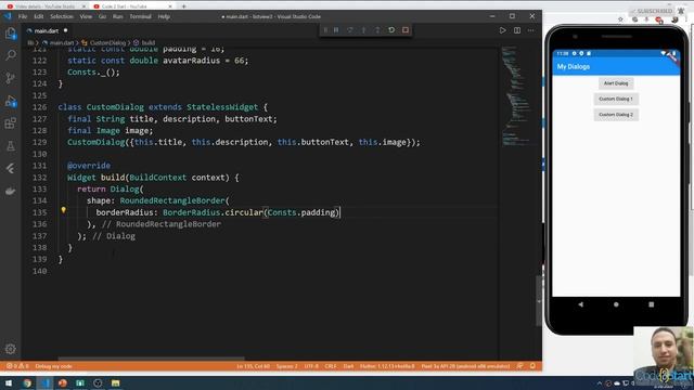 36- Flutter Custom Dialog in details (Arabic) смотреть онлайн