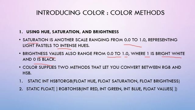 color class in Java смотреть онлайн