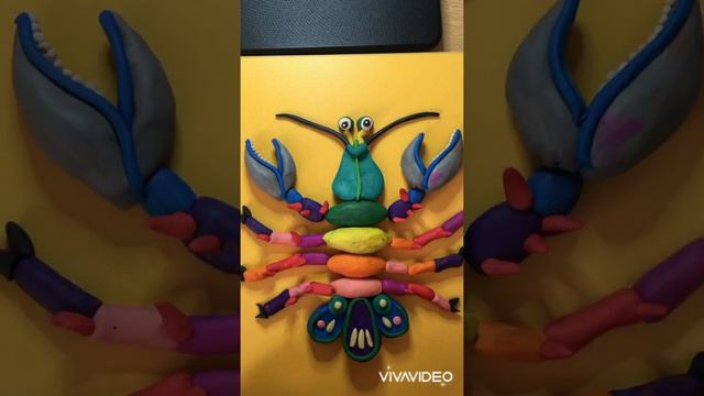 Ліпимо рака з пластиліну