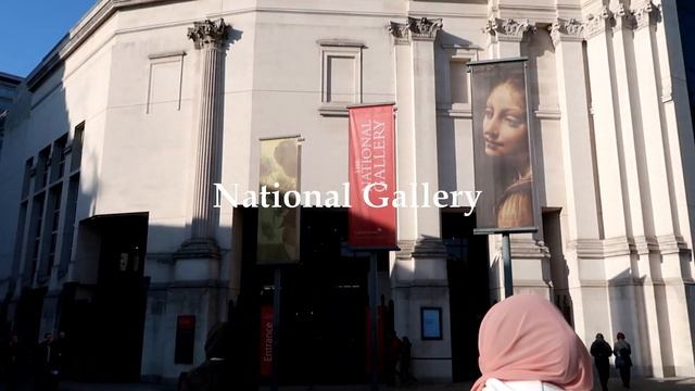 TRAFALGAR SQUARE + NATIONAL GALLERY [travel Vlog]