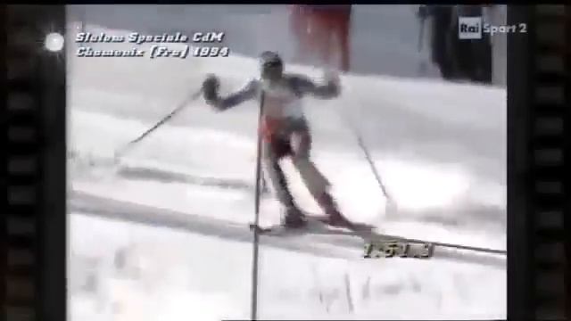 Alberto Tomba Wins Slalom (Chamonix 1994)