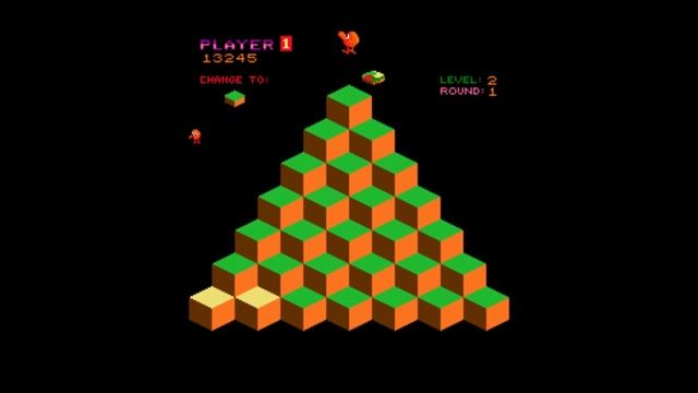 Q*Bert Arcade Game - Let's Play this AWESOME classic video game! смотреть онлайн