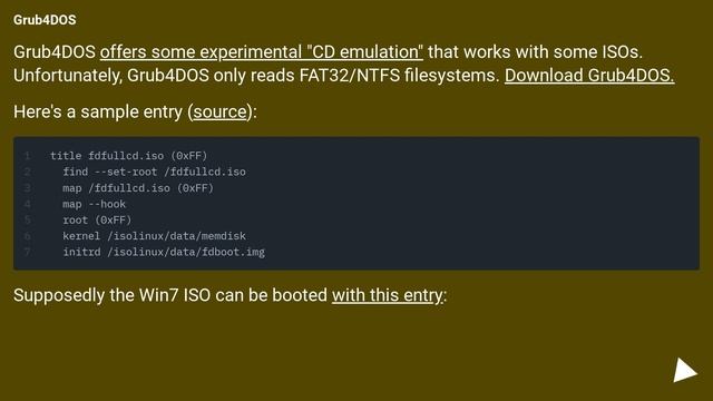 grub: boot from ISO смотреть онлайн
